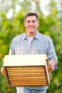 Farmer and beekeeper Michael Eggman