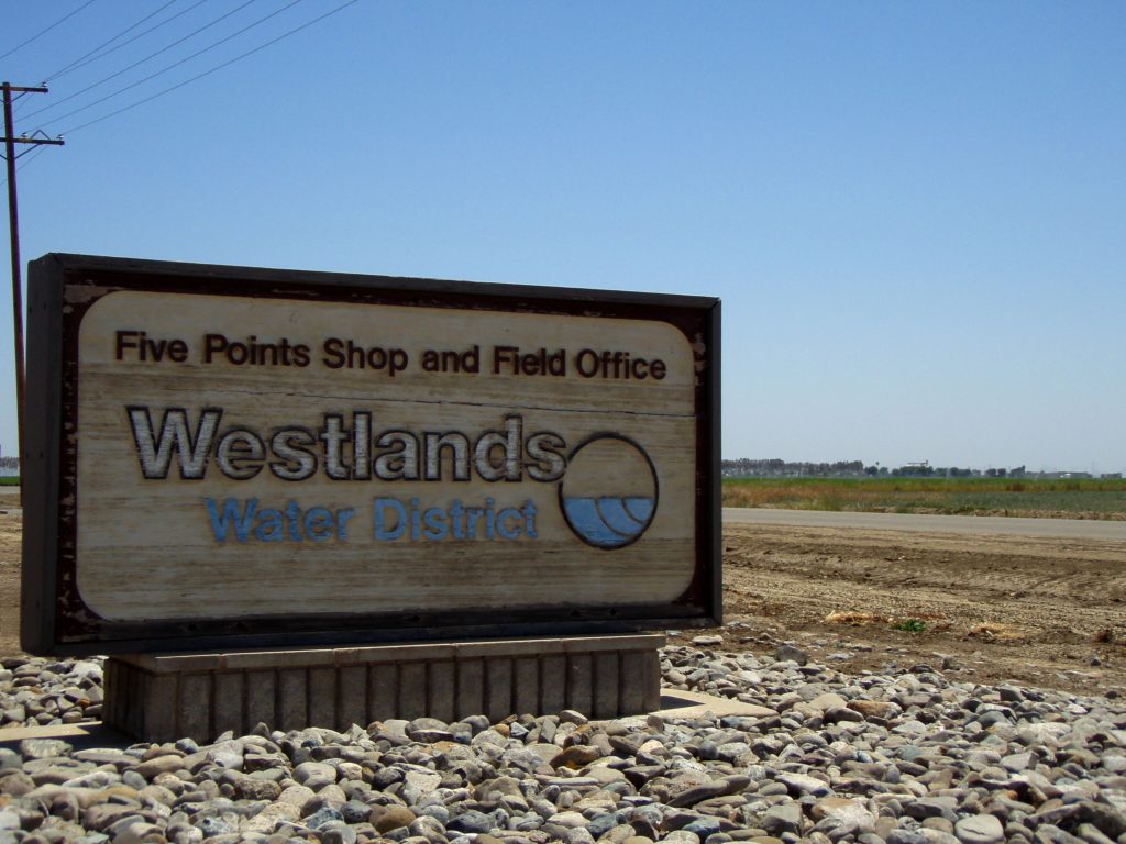 Westlands Water District Sign