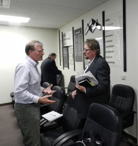 Keith Boggs (right) and Water Consultant Steve Carleton