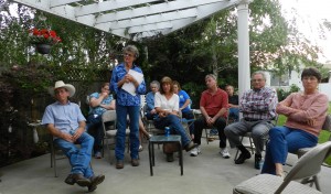 Gail Altieri (standing) With Valley Citizens, April 22, 2015