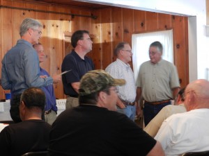 Ryon Paton, Steve Knell, Bill O'Brien, Walter Ward, walnut grower Terry Prichard