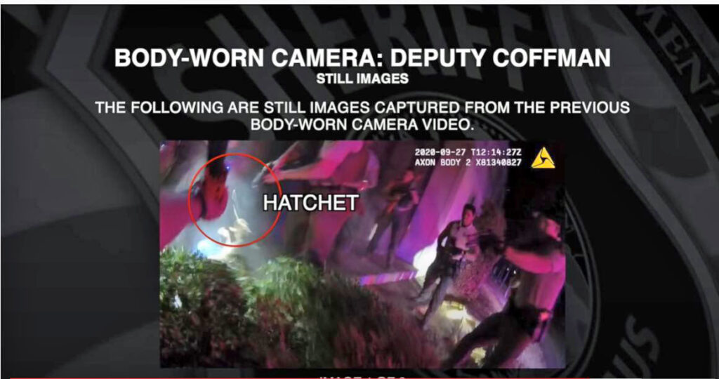 Body-worn camera image in Eloy Gonzalez case