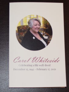 Carol Whiteside Memorial