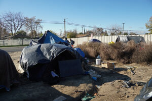 Homeless camp south Modesto 12 Dec 22