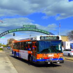 Modesto Arch and Bus