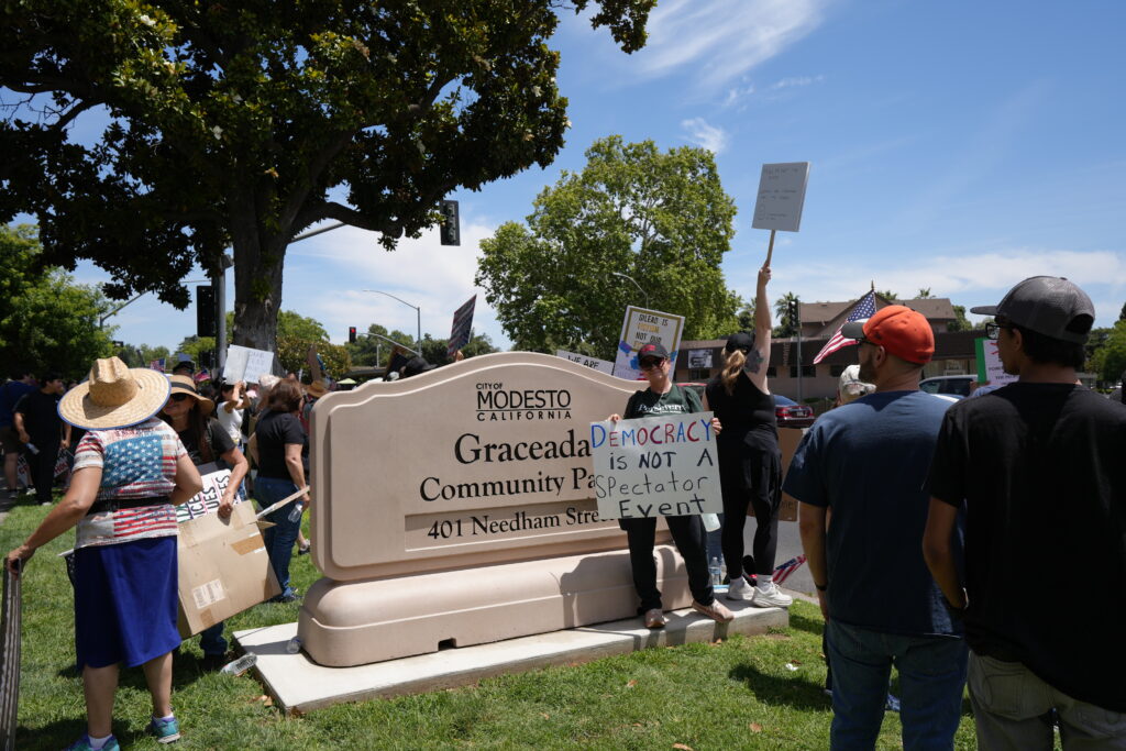 Graceada Park No Kings protest 14 June 2025