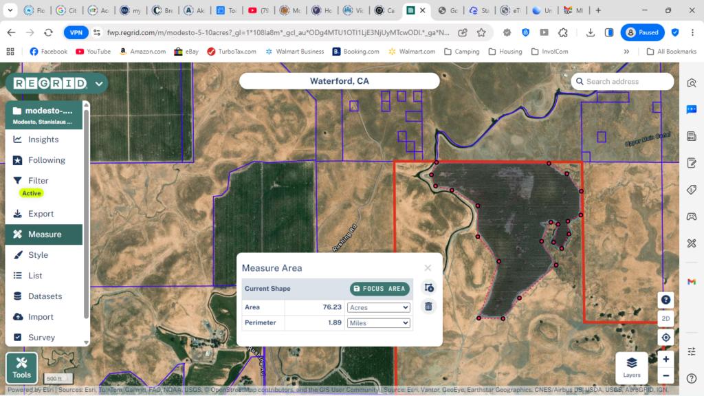 Rairden property including in- and out-of-district trees